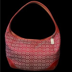 Vintage Coach Signature Soho hobo in Red